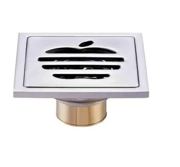 Rust-Resistant Apple Logo Sensor Floor Drain