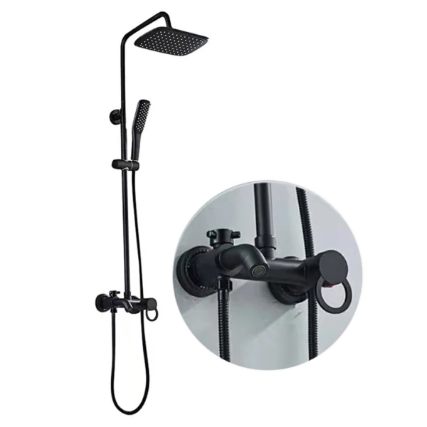 Brimix Black Standard Shower Mixer