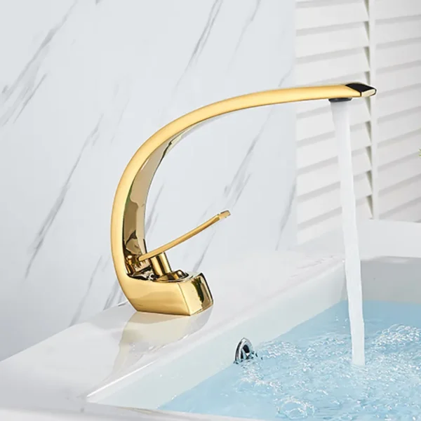 Gold Vanity Basin Faucet