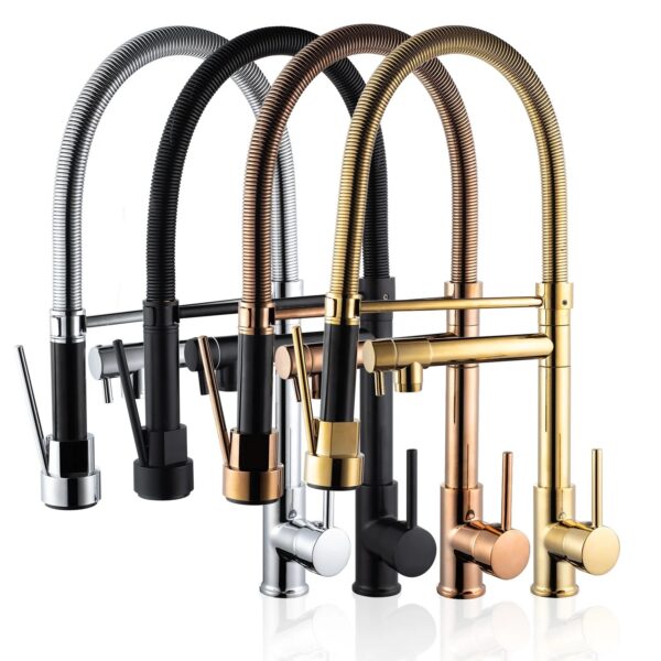 Chrome Executive Full-Chain Kitchen Sink Mixer - Image 3