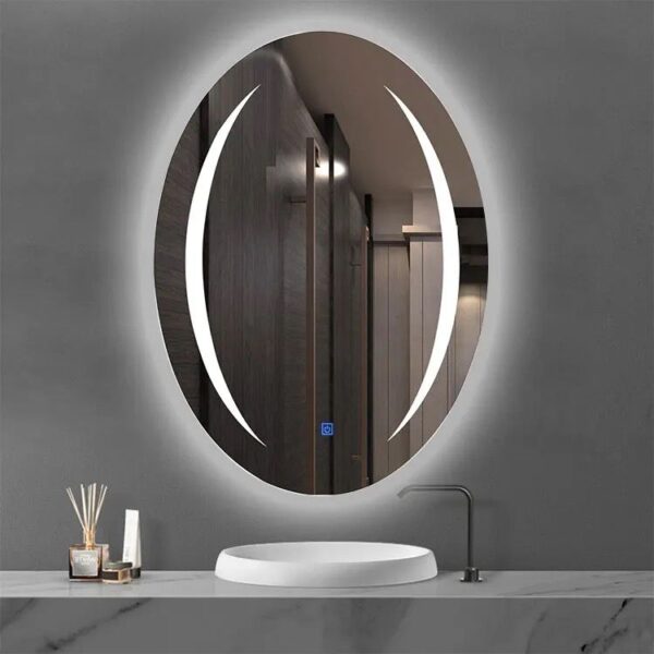 Oval LED Illuminated Mirror