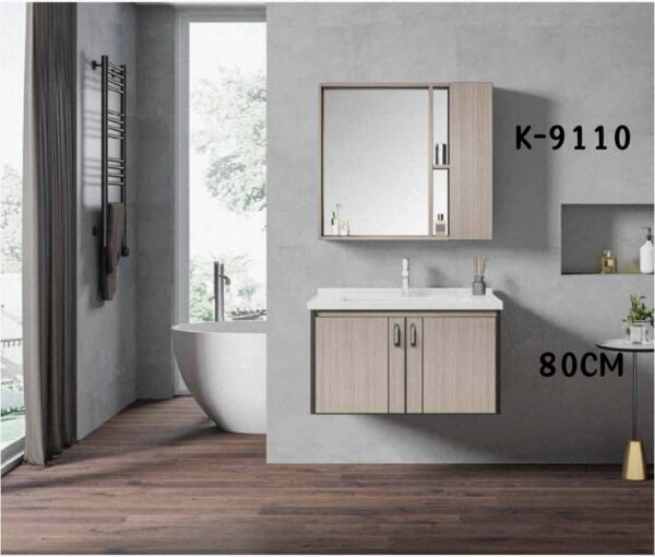 WK9110 80cm Wall-Mounted Vanity Basin Cabinet